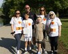 Family getting ready to walk