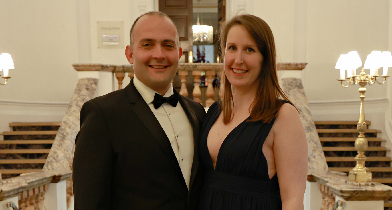 Amanda Borton and her partner Mark Blyghton (cropped)