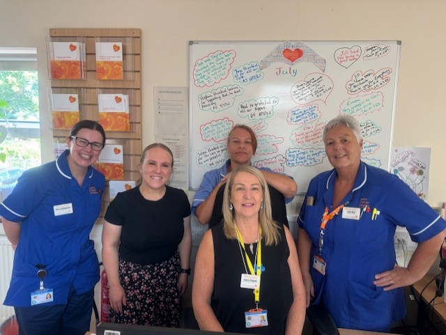 Becky Masters with the Hospice at Home team